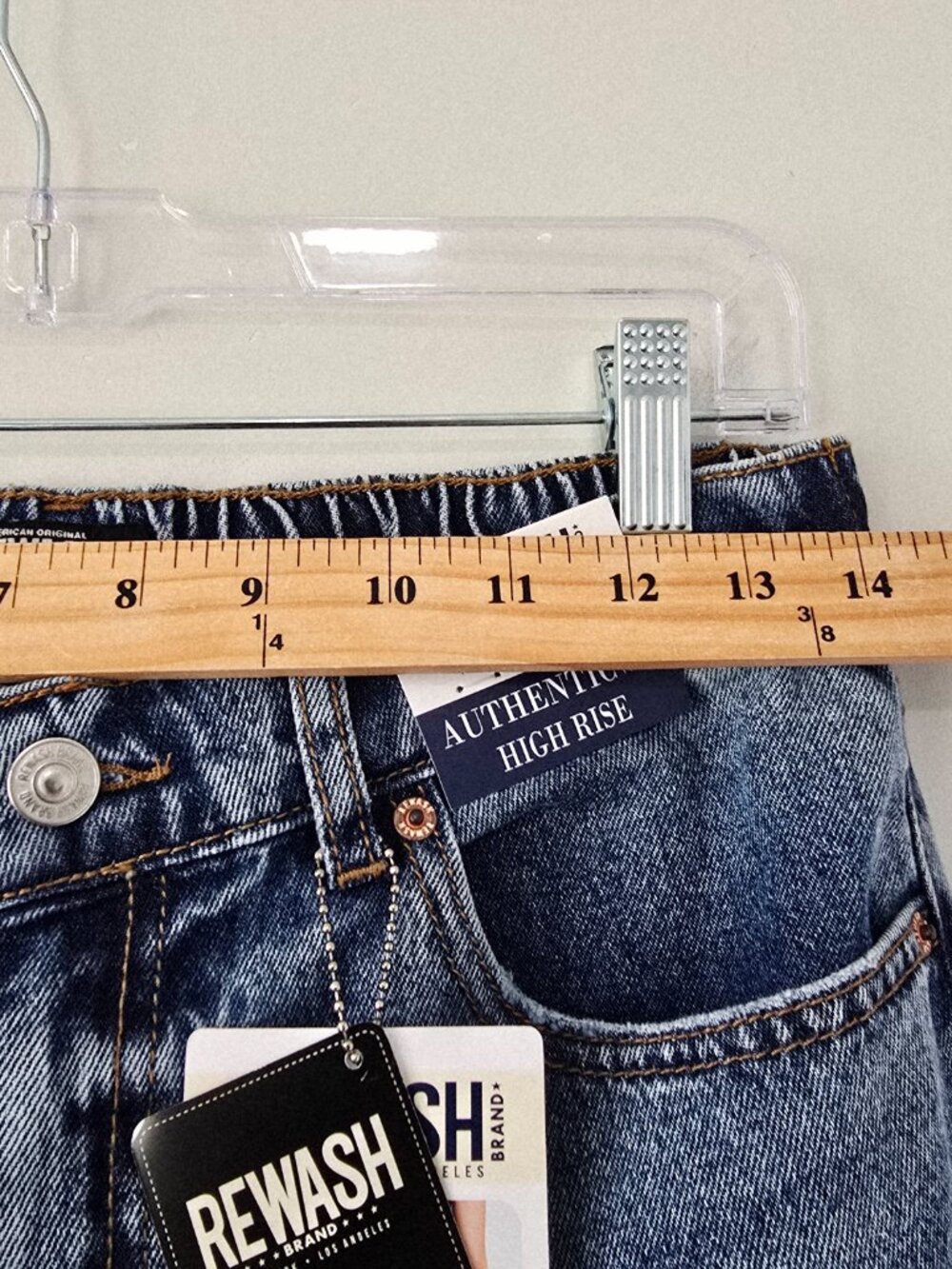 Rewash Wide Leg High Rise Jeans Women 28 Medium Wash NWT - Picture 5 of 10